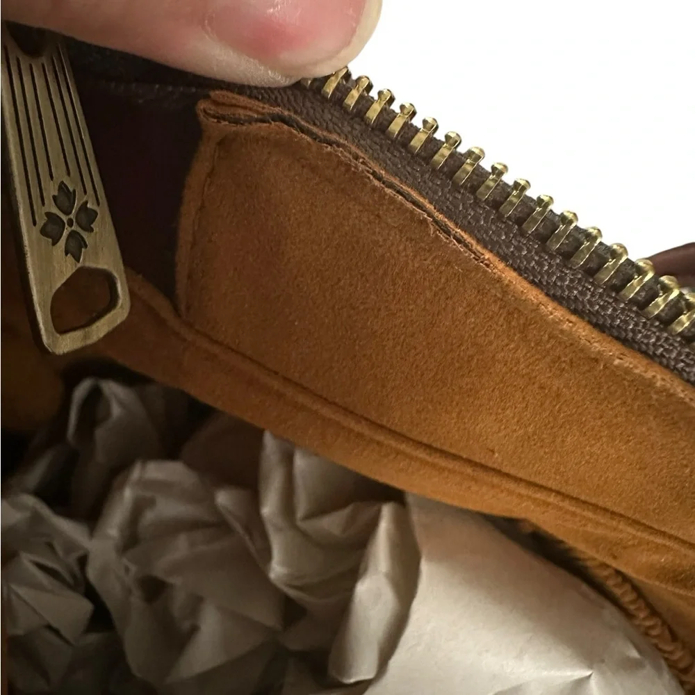 Patricia Nash Verzi Leather Greek World Map Studded Bottom Tote + Dust Bag Nwt❤️ - Picture 9 of 9